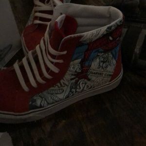 Men’s Spider-Man vans lightly worn